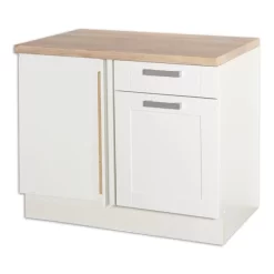 Eckanrichte MATRIX - Weiß Lacklaminat-weiß - 110 Cm Breit