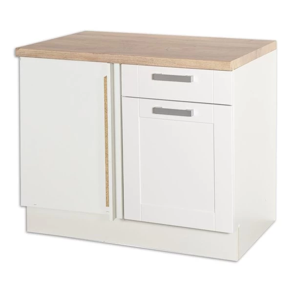 Eckanrichte MATRIX - Weiß Lacklaminat-weiß - 110 Cm Breit