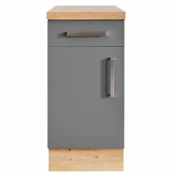 Anrichte DARIA - Schiefergrau - Artisan Eiche - 40 Cm