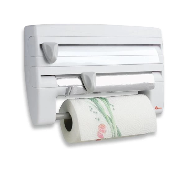 Küchenrollenhalter - Weiß - Für 3 Rollen 1 Küchenrollenhalter - Weiß - Für 3 Rollen