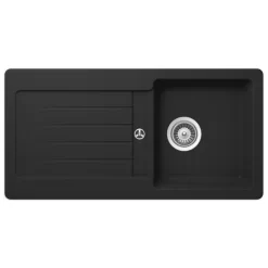 Einbauspüle - Onyx - Cristalite - 86x43,5 Cm