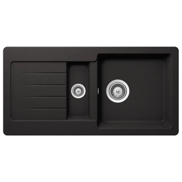 Einbauspüle - Nero - Cristalite - 86x43,5 Cm 1 Einbauspüle - Nero - Cristalite - 86x43,5 Cm