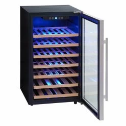 PKM Weinkühlschrank WKS52A - Schwarz - Für 52 Flaschen