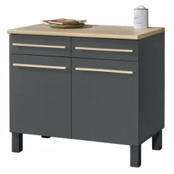 Anrichte - Anthrazit - Sonoma Eiche - 100 Cm