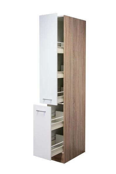 Apothekerschrank SAMOA - Weiß-Sonoma Eiche - 30 Cm 1 Apothekerschrank SAMOA - Weiß-Sonoma Eiche - 30 Cm