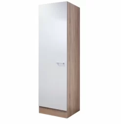 Hochschrank SAMOA - Weiß-Sonoma Eiche - 50 Cm