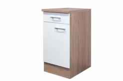 Anrichte SAMOA - Weiß-Sonoma Eiche - 40 Cm