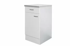 Anrichte WITO - Weiß-grau - 40 Cm