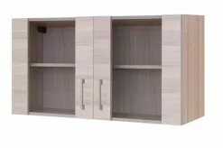 Glas-Hängeschrank FOCUS - Akazie - 100 Cm