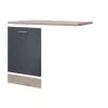 Geschirrspülerumbau MORENA - San Remo Eiche - Basaltgrau Matt