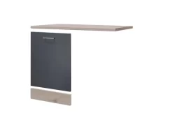 Geschirrspülerumbau MORENA - San Remo Eiche - Basaltgrau Matt