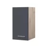 Hängeschrank MORENA - San Remo Eiche - Basaltgrau Matt - 30 Cm