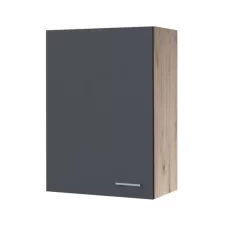 Hängeschrank MORENA - San Remo Eiche - Basaltgrau Matt - 60 Cm - Extra Hoch