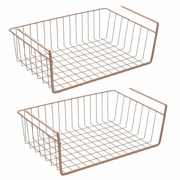 2er-Set Schrankkorb - Kupfer - 40 Cm Breit 1 2er-Set Schrankkorb - Kupfer - 40 Cm Breit