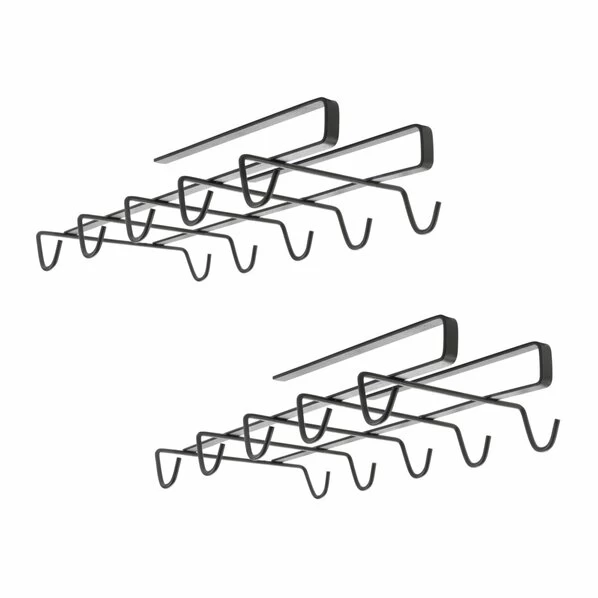 2er-Set Tassenhalter - Schwarz - Für 20 Tassen 1 2er-Set Tassenhalter - Schwarz - Für 20 Tassen