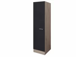 Geschirrschrank RISENTO - Anthrazit - San Remo Eiche - 50 Cm