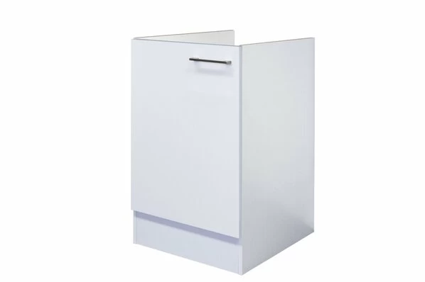 Spülenunterschrank ELEA - Weiß-Beton - 50 Cm