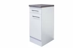 Unterschrank ELEA - Weiß-Beton - 30 Cm